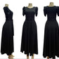 Vestido largo con manga de princesa Black